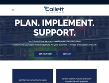 Tablet Screenshot of collettsystems.com